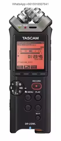 Tascam DR-22WL Latest Wireless New Portable Handheld Recorder with Wi-Fi - Bundled Portable Recorder