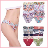 ◱ ✙✷ 12pcs avon printed panty cotton for women