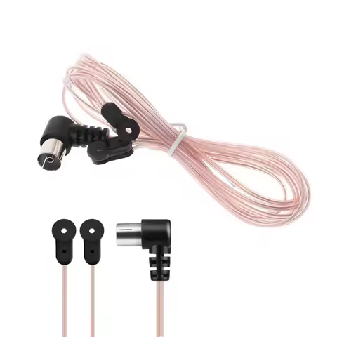 Antenna FM 88-108MHz Radio Antena 75 Ohm Dipole Indoor Antenne HD Aerial Receiver PAL To F Female Ja