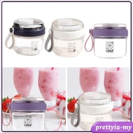 [PrettyiaMY] Salad Cup 650ml Yogurt Cup Cereal Cup Jars Oatmeal Storage Cup Oatmeal Container for Yo