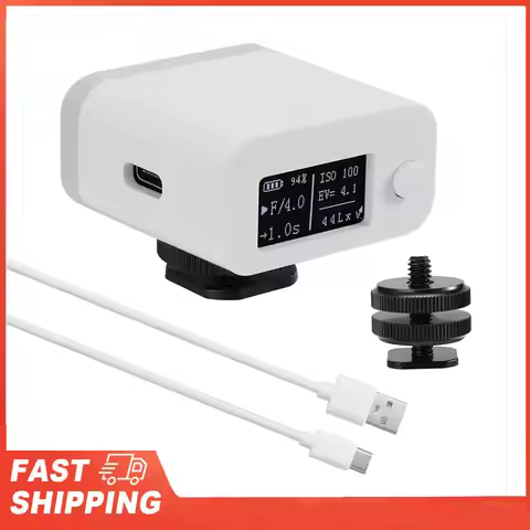 M08 Light Meter Camera Set-top Reflection Light Meter Hot/Cold Shoe Fixing Camera Light Meter Photom