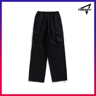 quần cargo nam thời trang HIPHOP mùa hè Quần Túi Hộp Quần ống suông rộng  cargo pants nam Màu Trơn