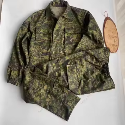 China PLA Experimental Type Dark Green Floral Camouflage Uniform Jacket Pants Camo Suit Men