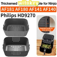 WITAKEY Baking Tray, Washable Reusable Air Fryer Tray, High Quality Silicone Non-Stick Perforated Ba