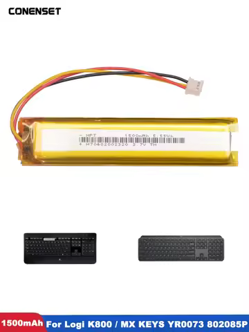 3.7V 1500mAh Replacement Keyboard Battery For Logitech K800 MX KEYS YR0073 Keyboard 533-000177 533-0