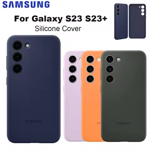 Original SAMSUNG Galaxy S23 S23+ S23Plus Silicone Phone Case Soft and Sleek Design