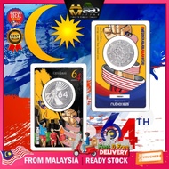 1 DIRHAM SILVER 999 - 64 TAHUN KEMERDEKAAN MALAYSIA