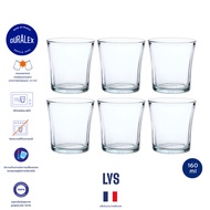 Duralex Lys 160 ml เซตแก้วน้ำเทมเปอร์ ชา กาแฟ 6 ใบ