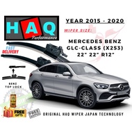 HAQ Silicone Wiper Japan Technology For Mercedes Benz GLC-Class X253 SUV COUPE Year 2015-2020