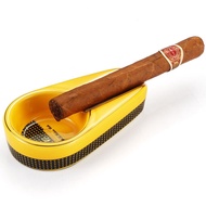 「 Party Store 」 Galiner Cigar Accessories Gadgets Ceramic Cigar Ashtray Single Cigar Holder Outdoor Car Cigarette Ashtrays Pocket Tobacco Tray