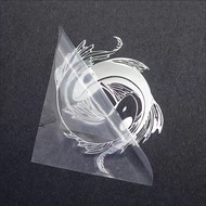 Mobile Phone Metal Pattern Gossip Yin Yang Fish Laptop Unique Creative Gilding Decoration Invisible 