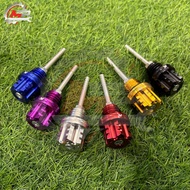UNIVERSAL ENGINE OIL LEVEL 4T OIL CAP OIL MINYAK DIPSTICK NUT MAGNETIC CNC ALUMINUM ALLOY DECORATION