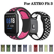 【SG】Silicone Soft Strap for AXTRO Fit 3 Waterproof Smartwatch AXTRO Fit3 Fitness Tracker Smart Watch