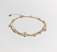 Akoya 珍珠手鍊 K14 日本製造 海水珍珠