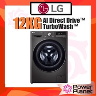 LG 12kg Front Load Washer FV1412S3B with AI Direct Drive and TurboWash 360 | 14KG FV1414S3B