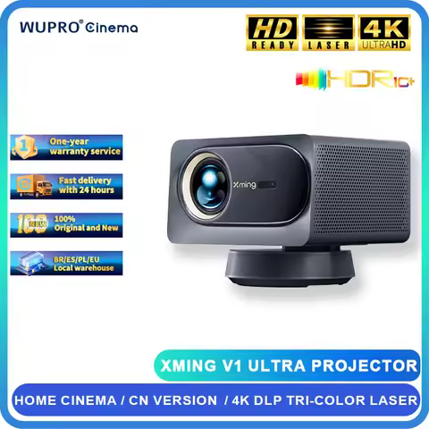 Formovie Xming V1 Ultra Projector 1100ANSI Lumens HDR LED For Home Portable Cinema MEMC 4K 2+32GB Wi