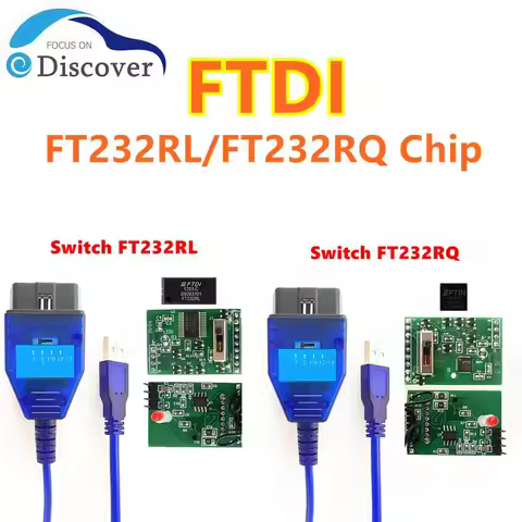 409 KKL With FTDI FT232RL/FT232RQ Chip With Switch For VW/Audi/ Seat/Skoda Connector Auto OBD2 Inter