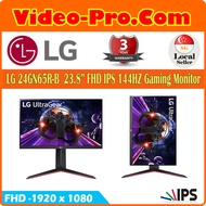 LG 24GN65R-B 23.8Inch FHD 144Hz Gaming Monitor, Free Sync, HDR10