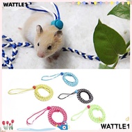 WTTLE Pet Hamster Leash, 1.4m Adjustable Pet Cage Leash,  Nylon Rabbit Collar Leash Rat Mouse Hamste