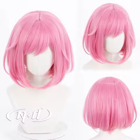ND Otori Emu Cosplay Wigs Game Project SEKAI Emu Pink Hair Cosplay Wigs for Comic Con Coser Hallowee