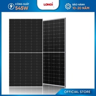Tấm pin năng lượng mặt trời Longi 545W hai mặt kính- Longi 545W-LR5-72HBD loai A uỷ quyền nhà máy