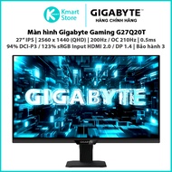 Gigabyte G27Q20T Gaming Monitor | 27" IPS / 2560 x 1440 (QHD) / OC 210Hz / 0.5ms | Input HDMI +D P |