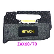 แผ่น EX120-6รถขุดฮิตาชิ EX200-3พรมเช็ดเท้า EX210-5แผ่นรองสำหรับห้องโดยสาร EX360-6 ZAX70บ้า