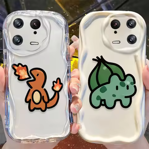 Pokemon Wave Case for Xiaomi Mi 15 14 Ultra 14T 13 Lite 12 Pro 12S 12X 11i 5G POCO X7 X6 X5 X4 GT X3