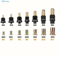 IVORY Rivet Nut Tool, Carbon Steel Head Rivet Nut Threaded Insert Tool, Rivnut Tool Kit Threaded Rus