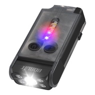 BORUiT V30 UV EDC LED Flashlight Type-C Rechargeable Power Bank Work Light Torch with Magnet Buzzer 