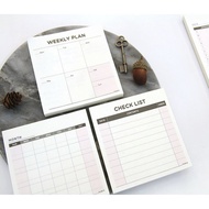 Memo Checklist, Weekly Planner, Monthly Planner