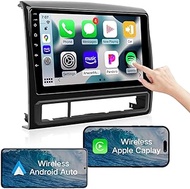 Car Stereo with Apple Carplay Wireless, ViaBecs 9" HD Capacitive Touchscreen Radio for 2005-2013 Toyota Tacoma, FM/AM Radio, Wireless Android Auto, Bluetooth 5.0, SWC, 36-EQ DSP 4GB 64GB