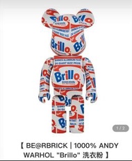 BE@RBRICK 1000% ANDY WARHOL "Brillo" 洗衣粉
