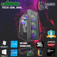 (REFURBISHED) GAMING DESKTOP i3 / i5 / 4GB / 8GB DDR3 RAM / 500GB / 1TB HDD / 120GB / 240GB SSD / 3 