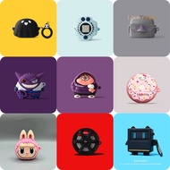 Loveyouhu For Baseus BP1 Pro Earphone Case Personality Gengh Robot Grey Stone Pattern Case Casing