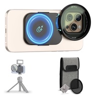 NIT JJC 67mm ND2-128 Variable ND Filter Magnetic Lens Filter Adapter Kit For iPhone 16 15 14 Pro Max