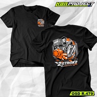 2 STROKE T-SHIRT | SHORT SLEEVE STREETWEAR MOTIF OSD R.479