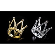 Mini heart crown cake topper win 2 colors