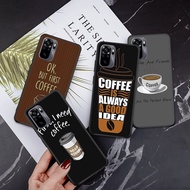 Redmi Note 4 4X 11 5G 11t 5G 11S 5G K30 K30 Pro Poco M4 Pro 5G K50 Gaming 10 TPU Spot black soft bag phone case Coffee cartoon pattern