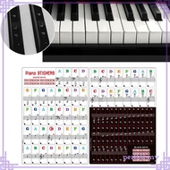 [PerfkfcMY] Piano Keyboard Stickers Clear Portable Piano Keyboard Letters Learning Kids