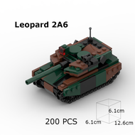 Mô Hình Xe Tăng Leo Núi MOC FANS 99A Leopard 2A6 Charlemagne M1A2 Anti-Air Cat T72 Có Thể Xoay Được 