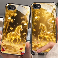 rich Casing for vivo y81,y85,y91,y93,y97,y95,x20,x23,x50,x70,x80,x90/pro,x100 tempered glass case (W