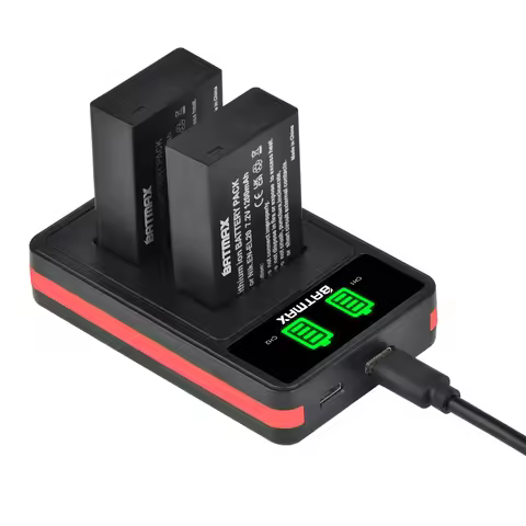 Batmax EN-EL20 Battery EN-EL20A EL20 Bateria+LED Dual Charger for Nikon Coolpix P1000 Nikon1 J1, J2,