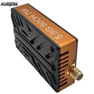7W 5.8G VTX 80CH FPV Video Transmitter FPV Transmission 5.8Ghz VTX for FPV Racing Weight 56g High Po