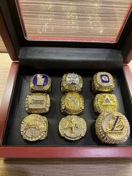NBA 9 Ring Champion set 總冠軍戒指 Lebron Kobe Bryant Magic Johnson Rings Lakers 洛杉磯湖人 球迷紀念禮物連盒