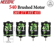 NEEBRC 540 20T 27T 35T 45T Brushed Motor For 1/10 RC Car Crawler Boat Ship Axial SCX10 AXI03007 Trax