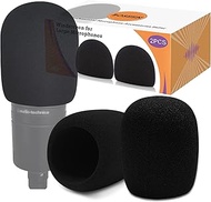 Mic Cover Foam Microphone Windscreen 2PCS Pop Filter for AT2020, AT2020USB+, AT2020USBi, AT2035, AT2