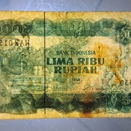 PROMO Uang Kuno 5000 Rupiah 1968 Seri Sudirman TERLARIS