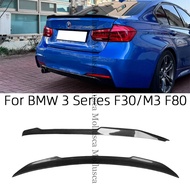 For BMW 3 Series F30 F35&M3 F80 Sedan CS Style Carbon fiber Rear Spoiler Trunk wing 2011-2019 FRP ho