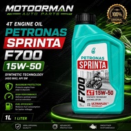 1 x PCS 4T OIL PETRONAS SPRINTA  F700 15W-50 1L SEMI 100% ORIGINAL MOTORMAN F300/F100